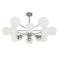 Lamp on the ESCADA rod, 2110/12p Nickel. 12x40W, e14, 980x980x500 mm, color Satin nickel
