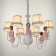 Chandelier 2171/6 E14 40W white-pink 60x55x70 cm Bayerlux