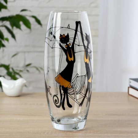 Vase "Black Cats" D-8CM 11x26 cm-1