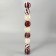 Set of balls plastic D-6 cm, 9 pcs "Melody" Wave stripes, red-white