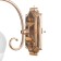 Bra "Abby" 1x60W E27 gold 23x12x18cm