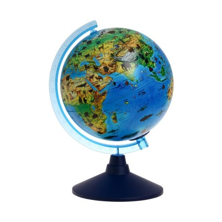Zoogeographic Globen Globe, interactive, diameter 210 mm, with backlighting from batteries, with glasses