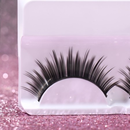 Flash -puffy lush eyelashes, without glue, black color-2