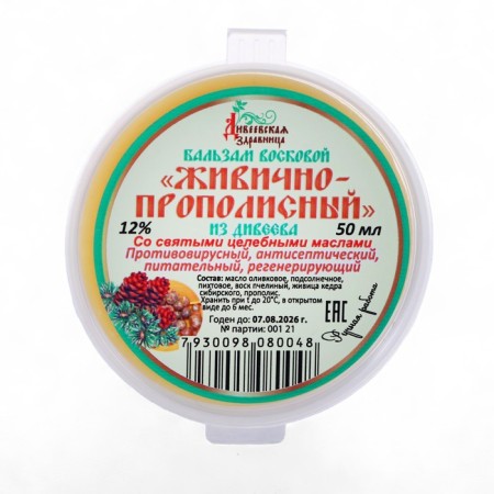 Ointment Wax Diveevo health resort "Zhivichny-Popolis", 50 ml