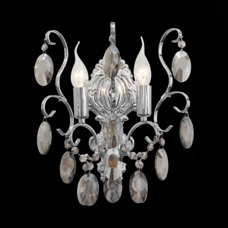 Sconces st. SL846.101.02. OoreCchini. 2x40 watts, E14, 25.5x38 cm, dark chromium color-1