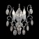 Sconces st. SL846.101.02. OoreCchini. 2x40 watts, E14, 25.5x38 cm, dark chromium color