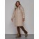 Coat insulated winter female, size 50, beige color