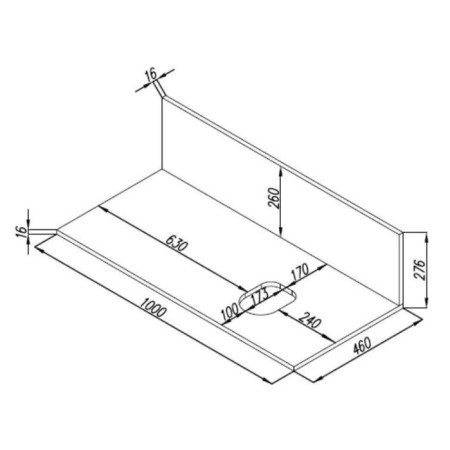 Aquaton sink with a Michel panel 100 VLDSP Dub Endgrane Universal-3