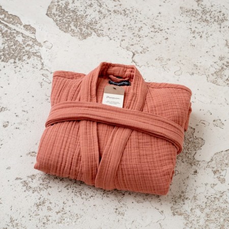 Shifu robe, size L, Terracotta color-5