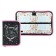 Penal 1 section 130 x 190 mm, Hatber "Constellation Cat", laminated cardboard, black/pink (volumetric 3D risun) NPN_44031