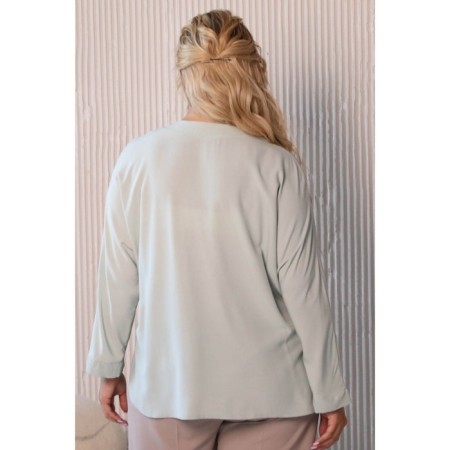 Female blouse, size 48, mint color-11