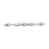 Tundra bracket handle, m/o 128 mm, chromium color