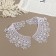 Gypury collar, 25 × 7 cm, white color
