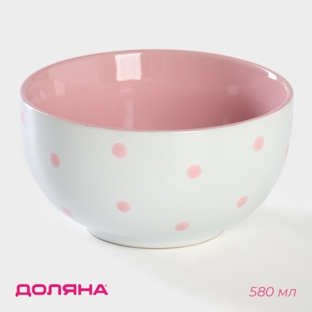 Ceramic Daramic Saladnik "Golts", 580 ml, pink color