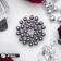 Book "Beads" mini, gray color in silver