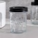 A set of bathroom accessories, 4 items (dispenser, glass for brushes, 2 jars), black color