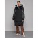Coat insulated winter female, size 50, black color