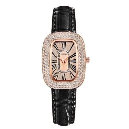 Women's watches women, black strap