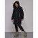 Coat insulated winter female, size 50, black color