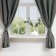 A set of curtains for the kitchen with sequences of Ethel "Kitchen", gray color, 150x180 cm - 2 pcs