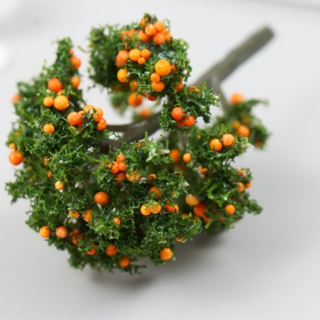 Artificial plant for creativity plastic "Orange tree" 7 cm-2