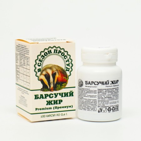 Badger fat 0.3 g, 100 capsules-1