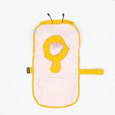 Dog raincoat, size XL (DS 30-35, OG 38-43, Osh 26-31 cm), yellow-8