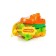 Set for playing in sand No. 380: Ship "Wave", scoop, 3 molds, color mix