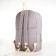 Youth backpack from lightning textiles, 2 pockets, gray color