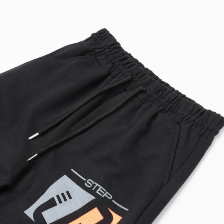 Pants for a boy, black color, height 176cm-1