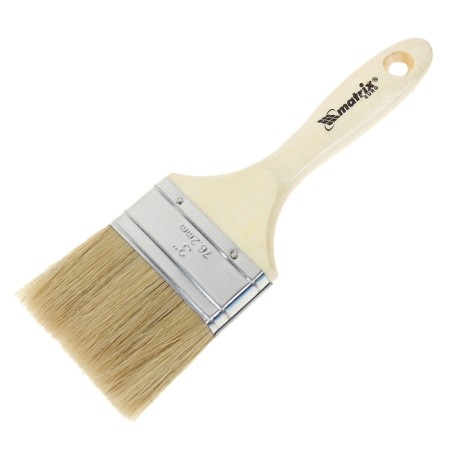 Brush flat Matrix euros, 75 mm, handle wood, natural stubble