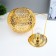 Night "Deci" LED from batteries 2haaa gold 19x19x17 cm Risalux