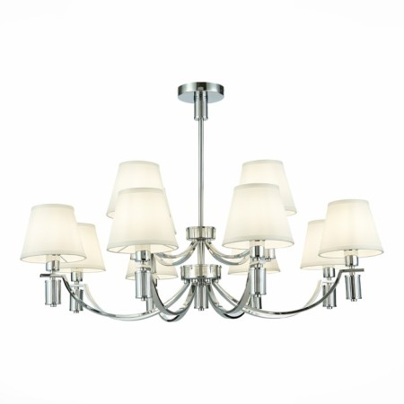 Suspended EVOLUCE lamp. Sle111303-12. Monza. 12x40 watts, E14, 96x96x36.5 cm, chromium color