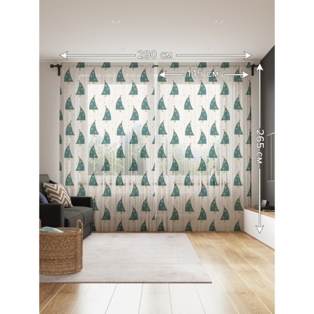 Photo "Christmas trees dance", size 145x265 cm, 2 pcs-1