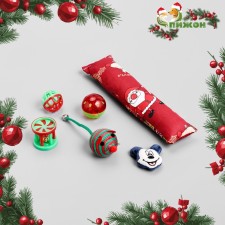 New Year. New Year's set of toys for cats