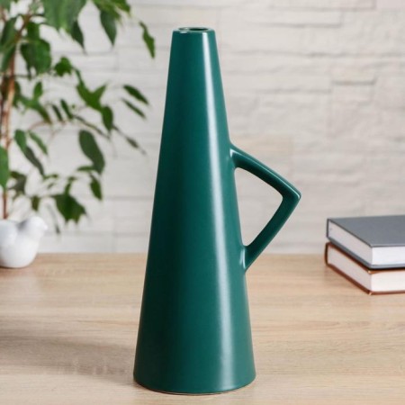 VAZ Coramics Table "Beata" with a pen, 3x10x29 cm, green
