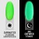 Gel nail polish, Glow in the Dark, 3-phase, 8ml, LED/UV, fluorescent, bright green color (22)