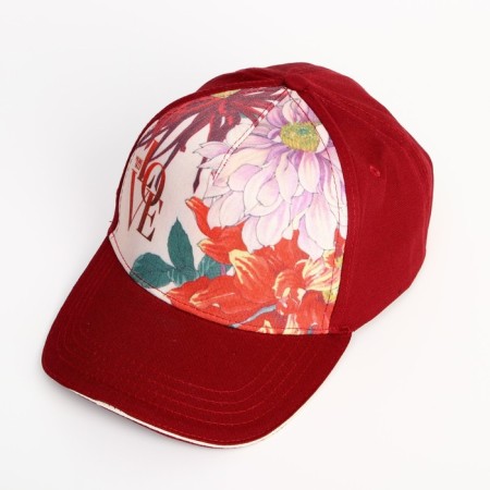 Women's cap Love, red color, rr 56-1