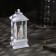 LED figure “White Lantern with candles” 5.5 × 13 × 5.5 cm, plastic, batteries AG13x3, glow warm white