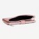 Women's wallet on the button, pink color
