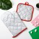 Kitchen set of “Flamingo” shares of 16x16 cm, mitten 25x16 cm