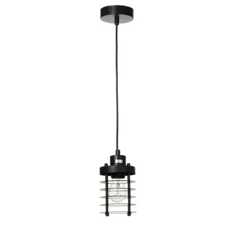 Suspension Bayerlux "Bruno" E27 40W black 10x10x14-124cm