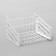 Basket 26 × 19 × 16 for perforation, white color