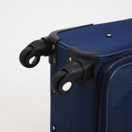 Small suitcase 20 "on lightning, code castle, with extension, blue color-7