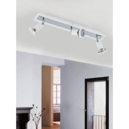 Sarria lamp, 3x5W Gu10, 3000k, 1200lm, white color, chrome-1