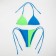 Swimsuit female separate minaku Blue/green color, size 44