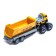 Metal “dump truck”, inertia, with plastic elements, yellow color elements