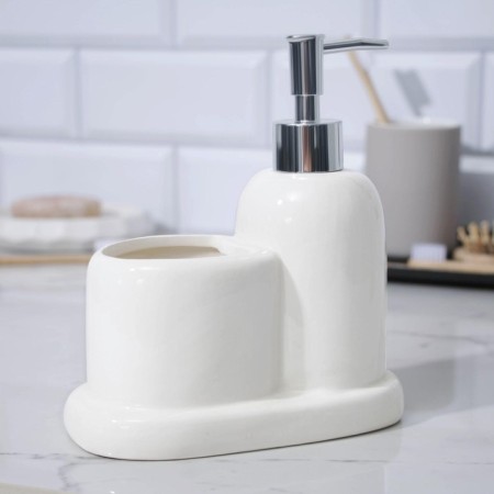 A dispenser for liquid soap with a glass "Lilac, 300 ml.-1