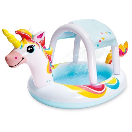 Pool of the inflatable "unicorrhea" 254 x 132 x 109 cm with a canopy, 58435np intex-2