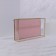 Organizer for storage "Pink Ripples", glass, 1 section, 24 × 14 × 5 cm, transparent/copper/pink color